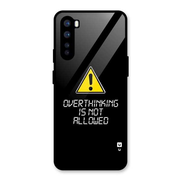 Over Thinking Glass Back Case for OnePlus Nord