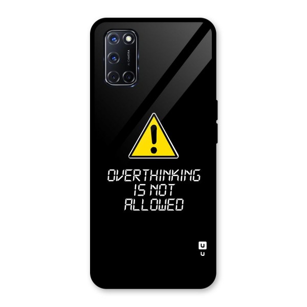 Over Thinking Glass Back Case for Oppo A52