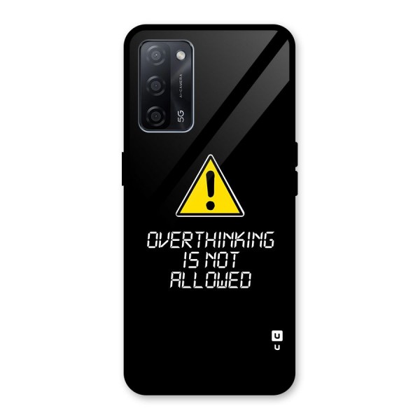 Over Thinking Glass Back Case for Oppo A53s 5G