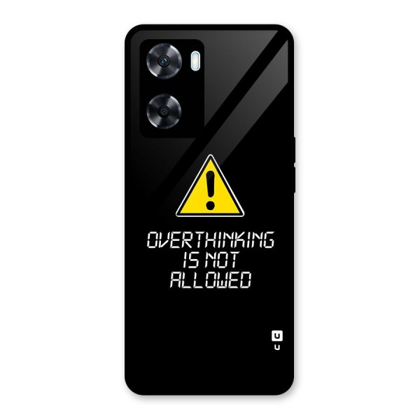 Over Thinking Glass Back Case for Oppo A77s