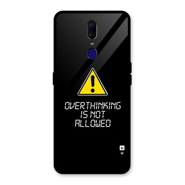 Over Thinking Glass Back Case for Oppo F11