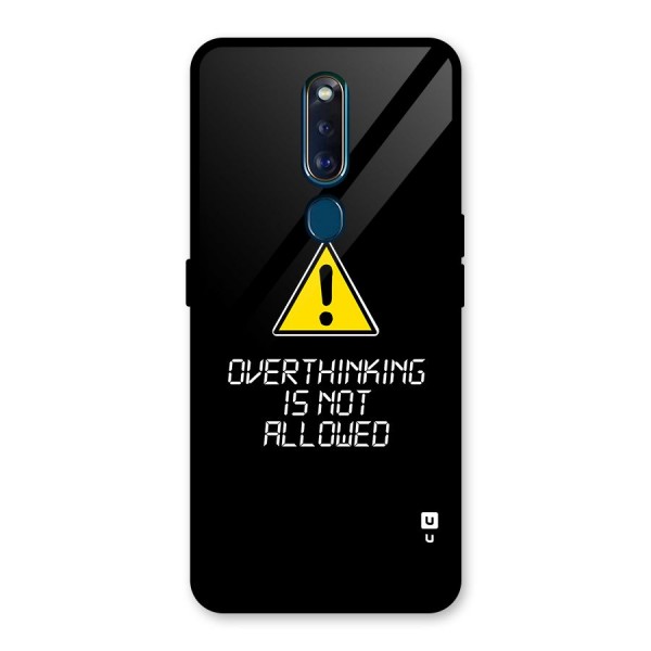 Over Thinking Glass Back Case for Oppo F11 Pro