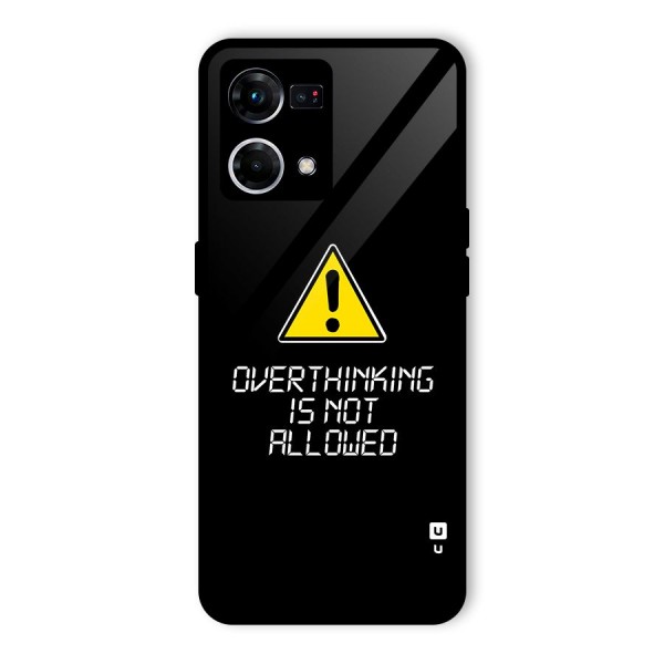 Over Thinking Glass Back Case for Oppo F21 Pro 4G