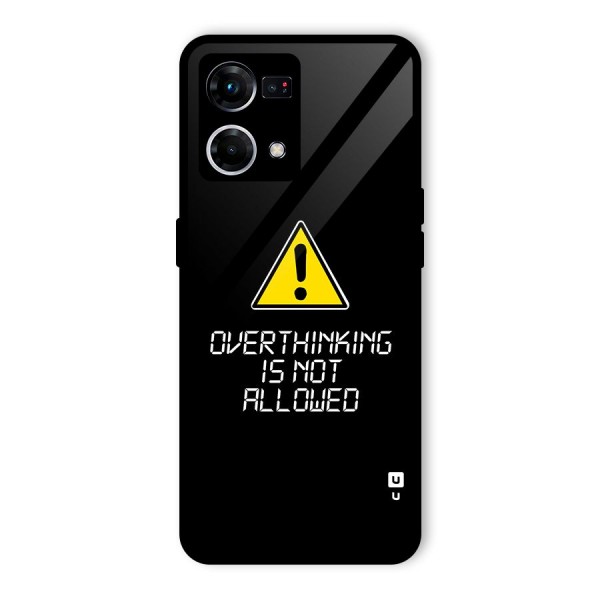 Over Thinking Glass Back Case for Oppo F21s Pro 4G