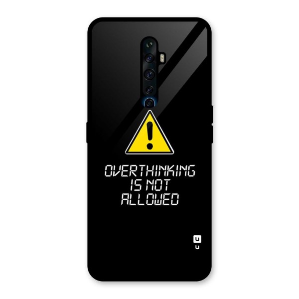 Over Thinking Glass Back Case for Oppo Reno2 Z