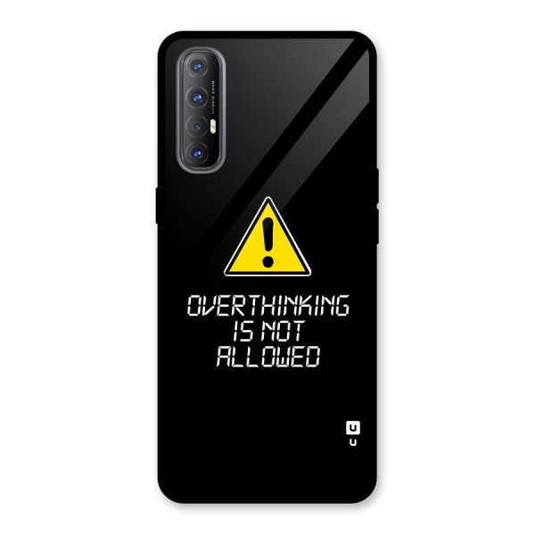 Over Thinking Glass Back Case for Oppo Reno3 Pro