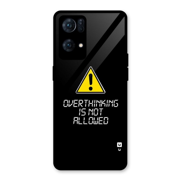 Over Thinking Glass Back Case for Oppo Reno7 Pro 5G