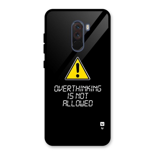 Over Thinking Glass Back Case for Poco F1