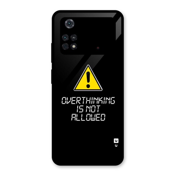 Over Thinking Glass Back Case for Poco M4 Pro 4G