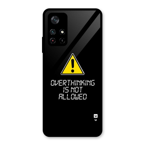 Over Thinking Glass Back Case for Poco M4 Pro 5G