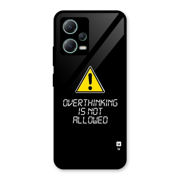 Over Thinking Glass Back Case for Poco X5