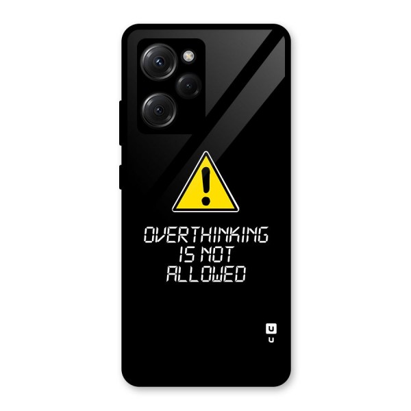 Over Thinking Glass Back Case for Poco X5 Pro