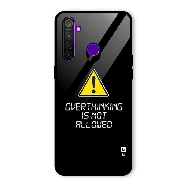 Over Thinking Glass Back Case for Realme 5 Pro