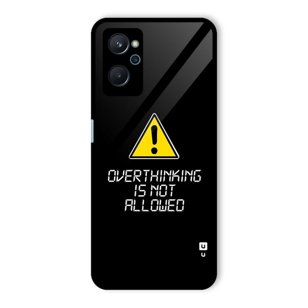 Over Thinking Glass Back Case for Realme 9i