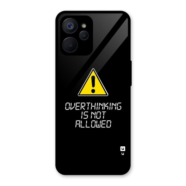 Over Thinking Glass Back Case for Realme 9i 5G
