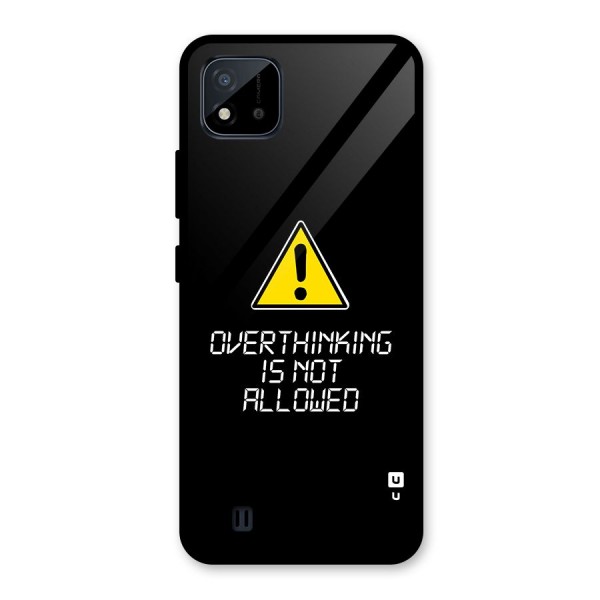 Over Thinking Glass Back Case for Realme C11 2021