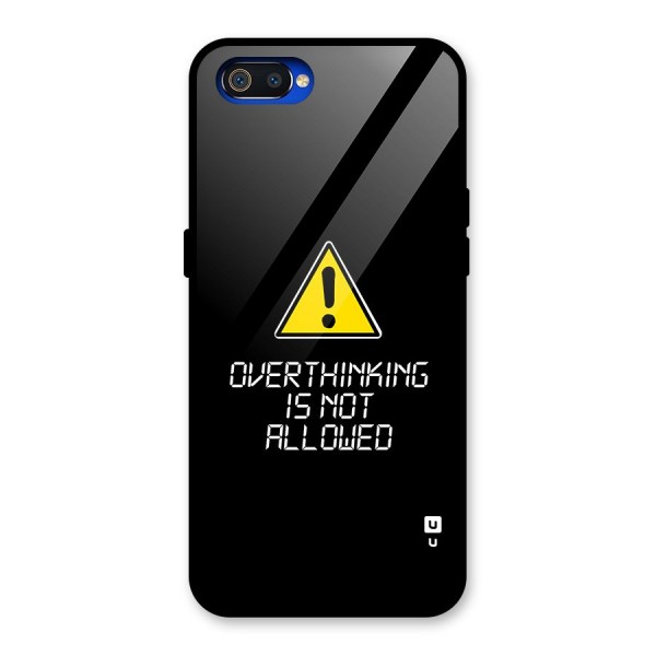 Over Thinking Glass Back Case for Realme C2