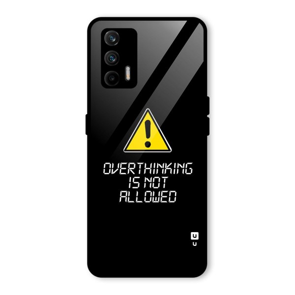 Over Thinking Glass Back Case for Realme X7 Max