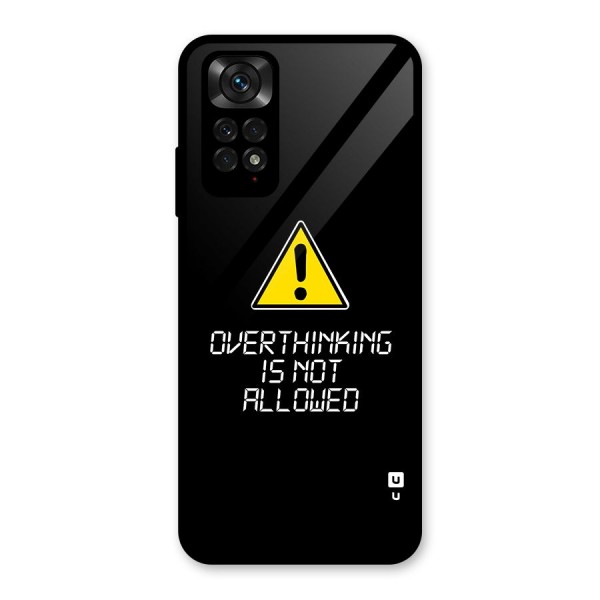 Over Thinking Glass Back Case for Redmi Note 11S