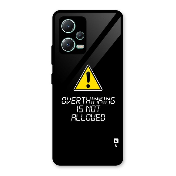 Over Thinking Glass Back Case for Redmi Note 12 5G