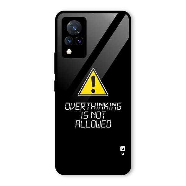 Over Thinking Glass Back Case for Vivo V21 5G