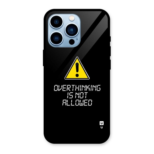 Over Thinking Glass Back Case for iPhone 13 Pro