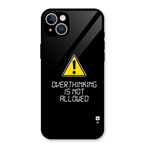 Over Thinking Glass Back Case for iPhone 14 Plus