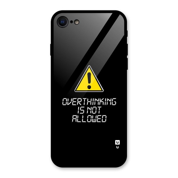 Over Thinking Glass Back Case for iPhone SE 2020