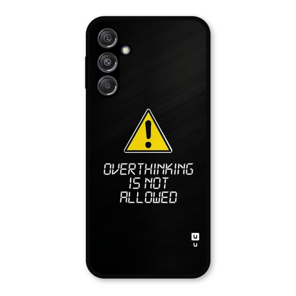 Over Thinking Metal Back Case for Galaxy M34 5G