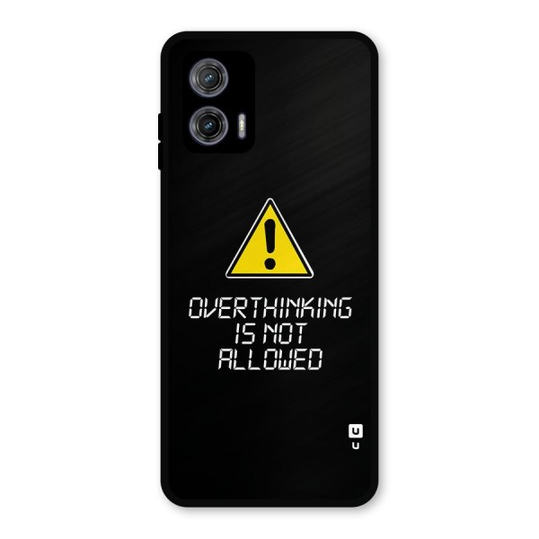 Over Thinking Metal Back Case for Moto G73