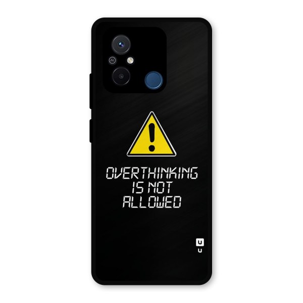 Over Thinking Metal Back Case for Poco C55