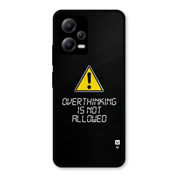 Over Thinking Metal Back Case for Poco X5