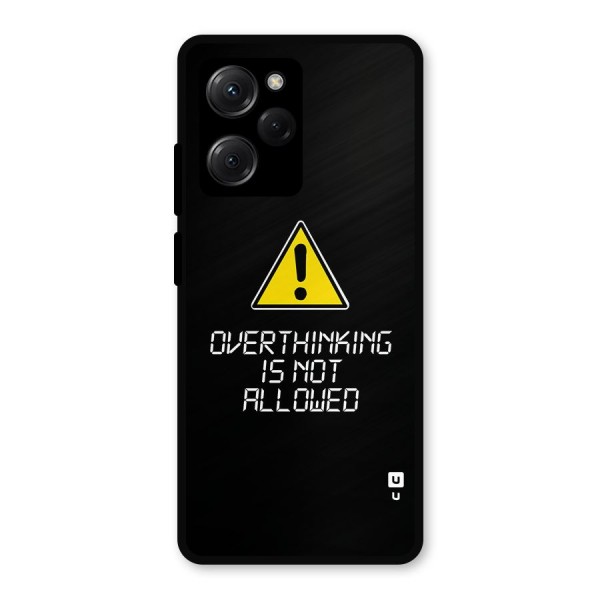 Over Thinking Metal Back Case for Poco X5 Pro