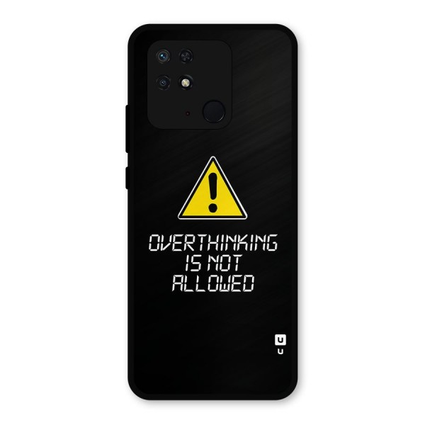 Over Thinking Metal Back Case for Redmi 10