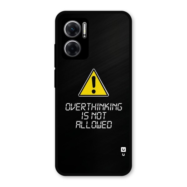 Over Thinking Metal Back Case for Redmi 11 Prime 5G