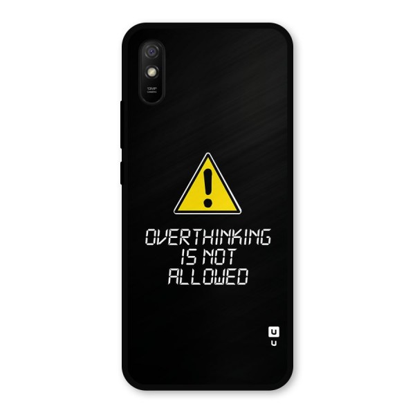 Over Thinking Metal Back Case for Redmi 9i