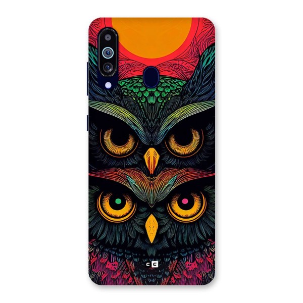 Owl Soul Art Illustration Back Case for Galaxy A60