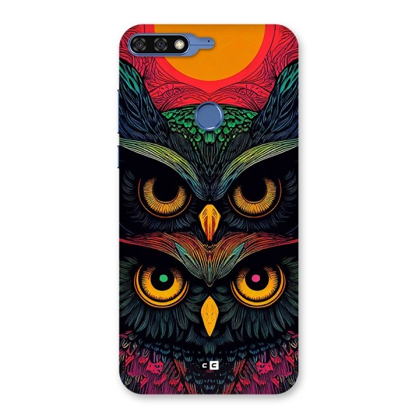 Owl Soul Art Illustration Back Case for Honor 7C