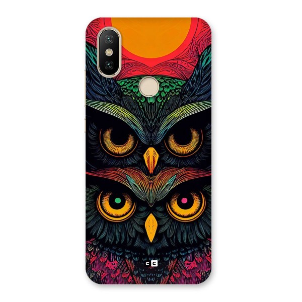 Owl Soul Art Illustration Back Case for Mi A2