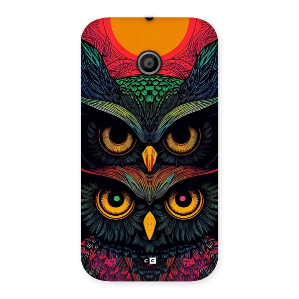 Owl Soul Art Illustration Back Case for Moto E