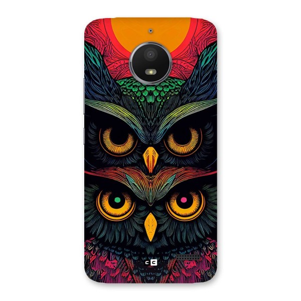 Owl Soul Art Illustration Back Case for Moto E4