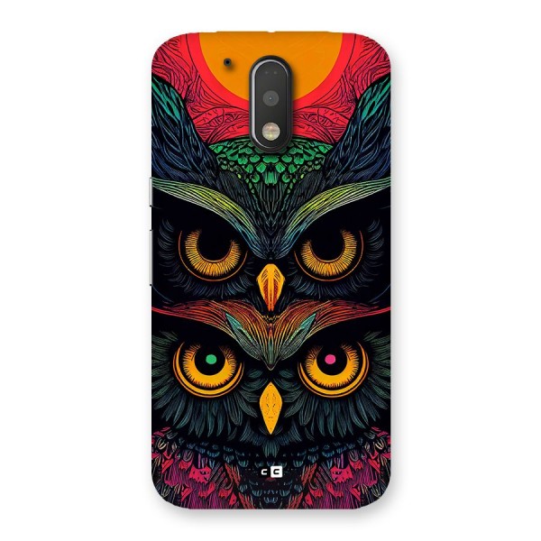 Owl Soul Art Illustration Back Case for Moto G4