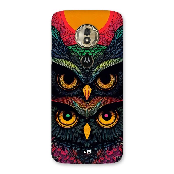 Owl Soul Art Illustration Back Case for Moto G6 Play