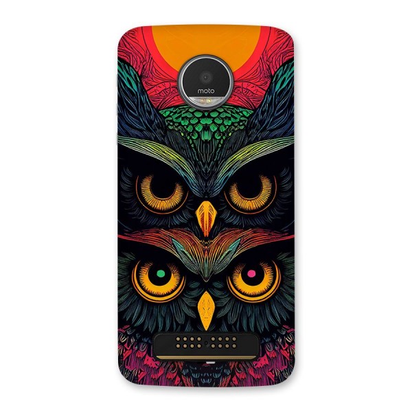 Owl Soul Art Illustration Back Case for Moto Z Play