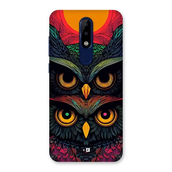 Owl Soul Art Illustration Back Case for Nokia 5.1 Plus