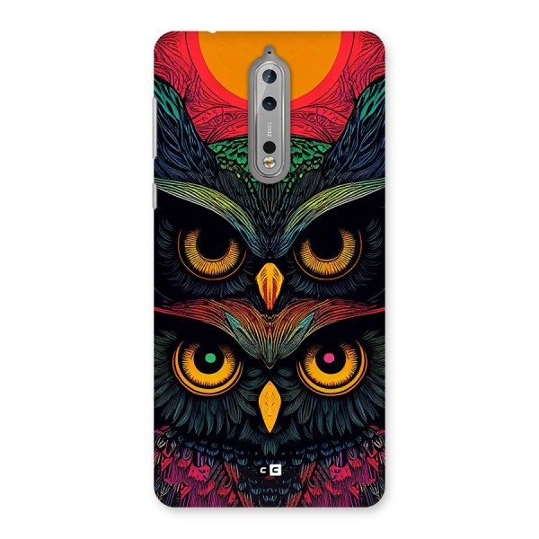 Owl Soul Art Illustration Back Case for Nokia 8