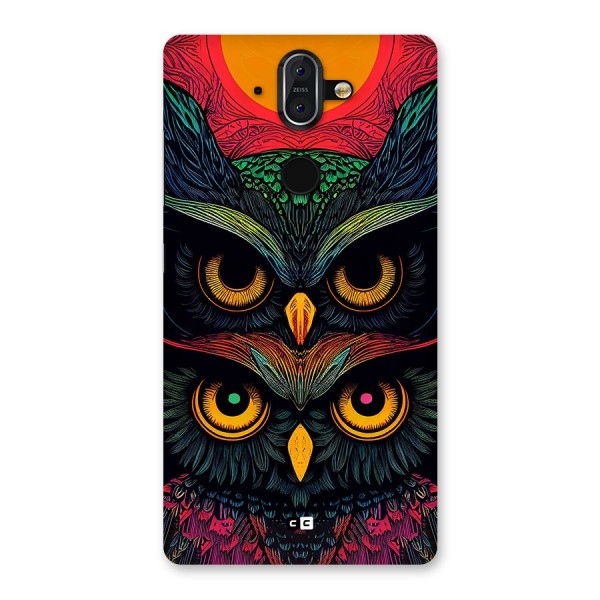 Owl Soul Art Illustration Back Case for Nokia 8 Sirocco