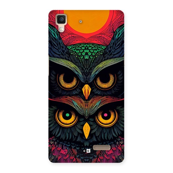 Owl Soul Art Illustration Back Case for Oppo R7