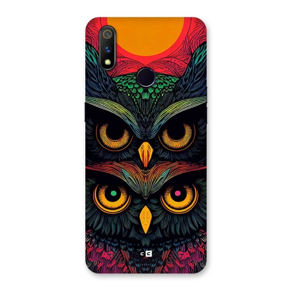 Owl Soul Art Illustration Back Case for Realme 3 Pro