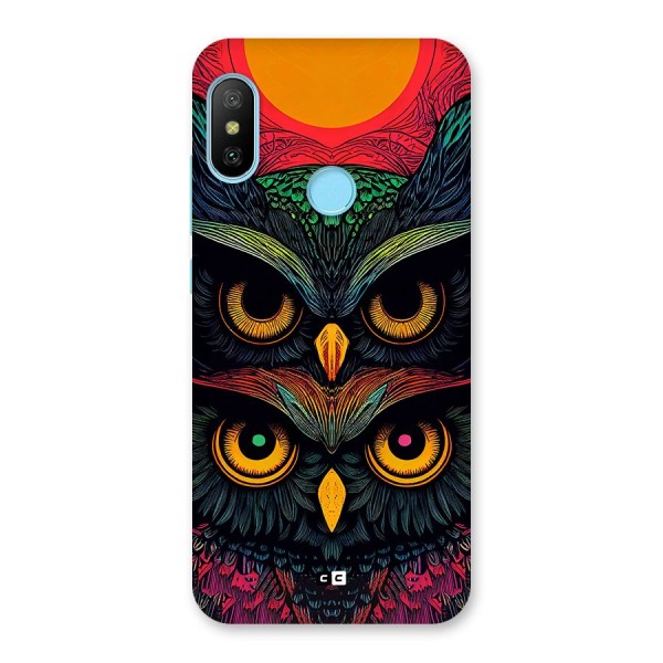 Owl Soul Art Illustration Back Case for Redmi 6 Pro